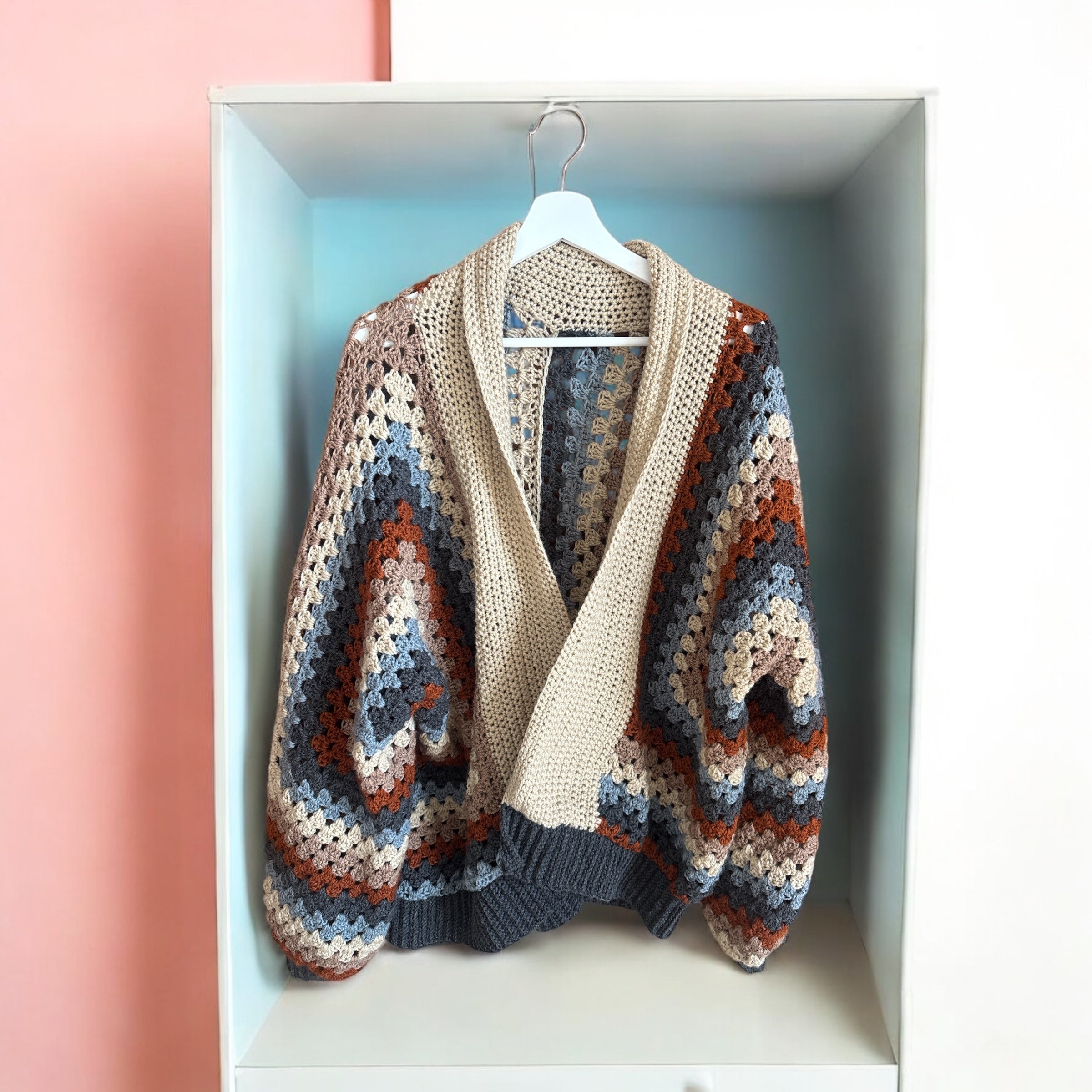 Cárdigan Crochet Kimono Granny Square