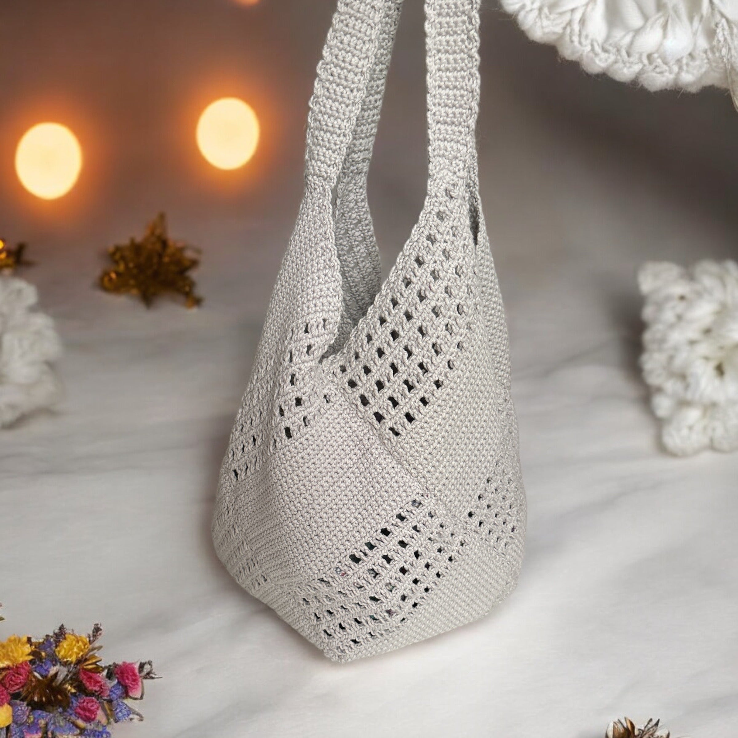 BOLSO DE CROCHET DE HILO