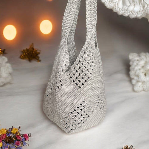 BOLSO DE CROCHET DE HILO
