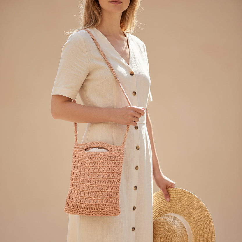 Bolso artesanal  de crochet