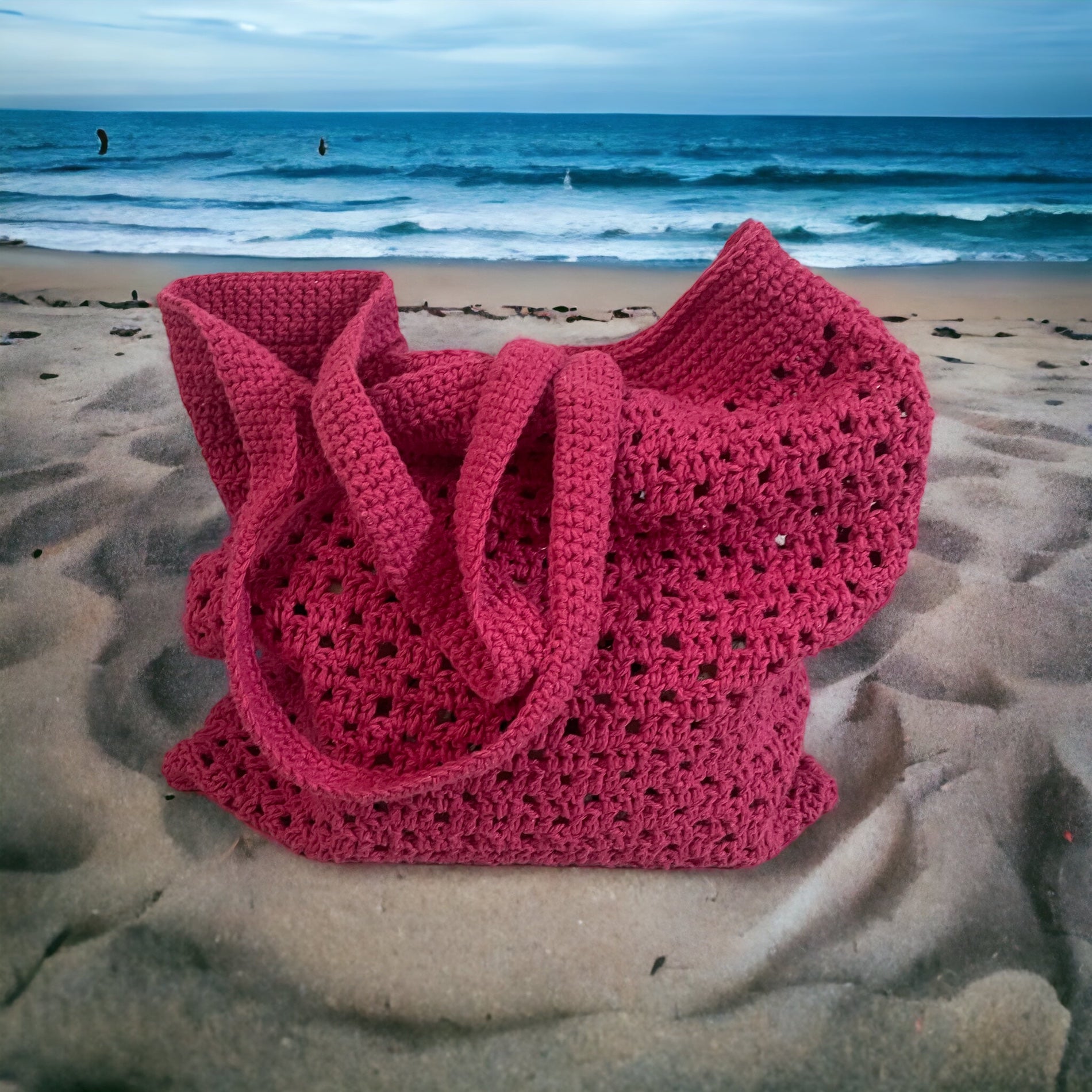 BOLSO TEJIDO A CROCHET CALADO