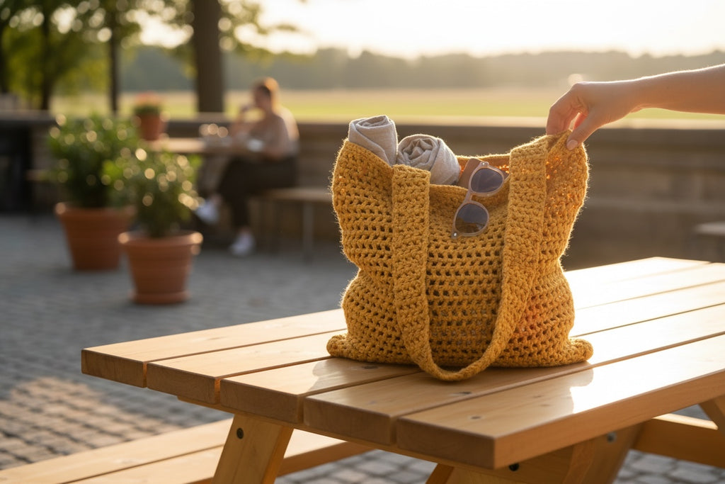 BOLSO TEJIDO A CROCHET  PUNTO CALADO ESTILO BANDOLERA