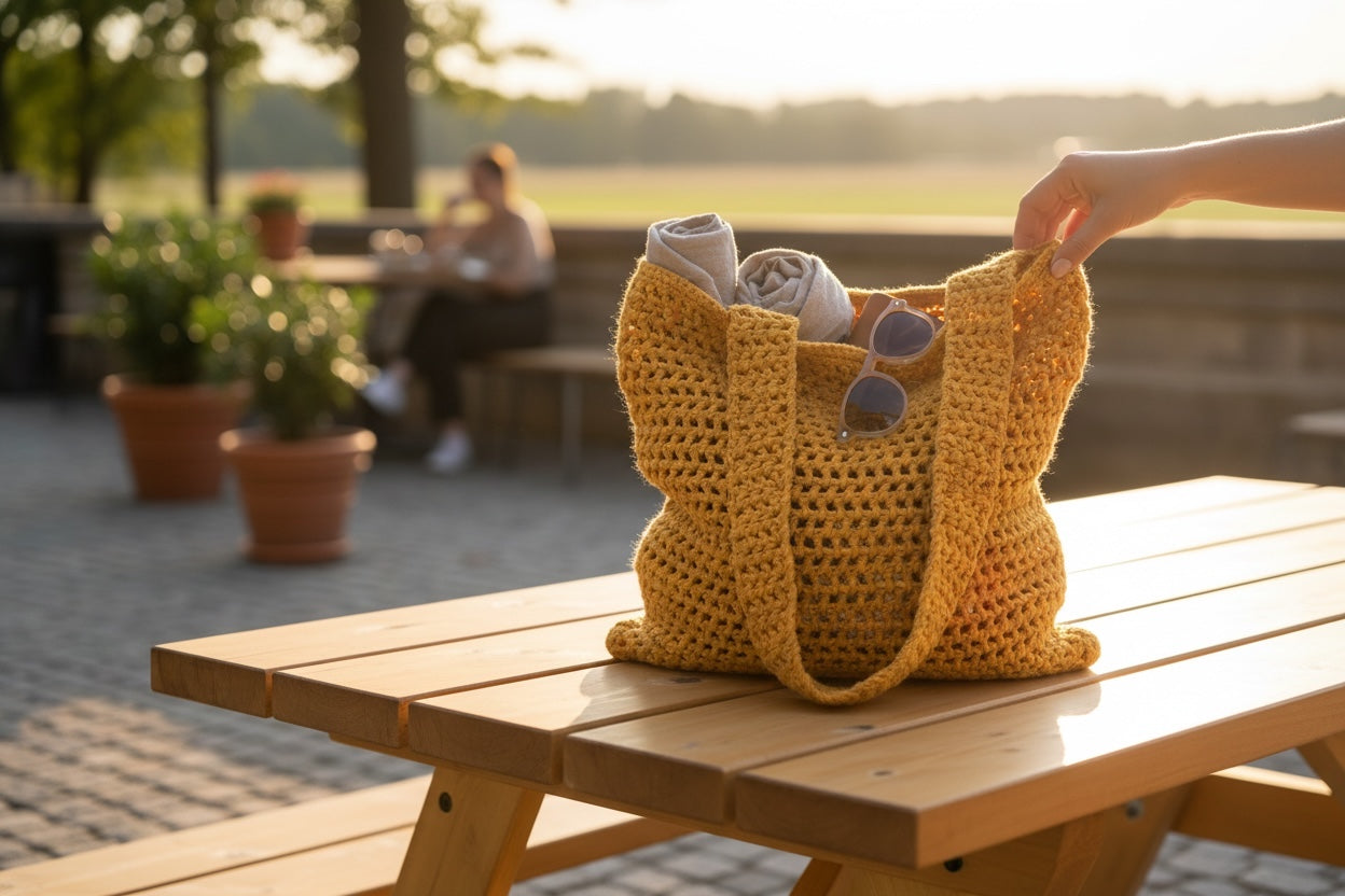 BOLSO TEJIDO A CROCHET  PUNTO CALADO ESTILO BANDOLERA