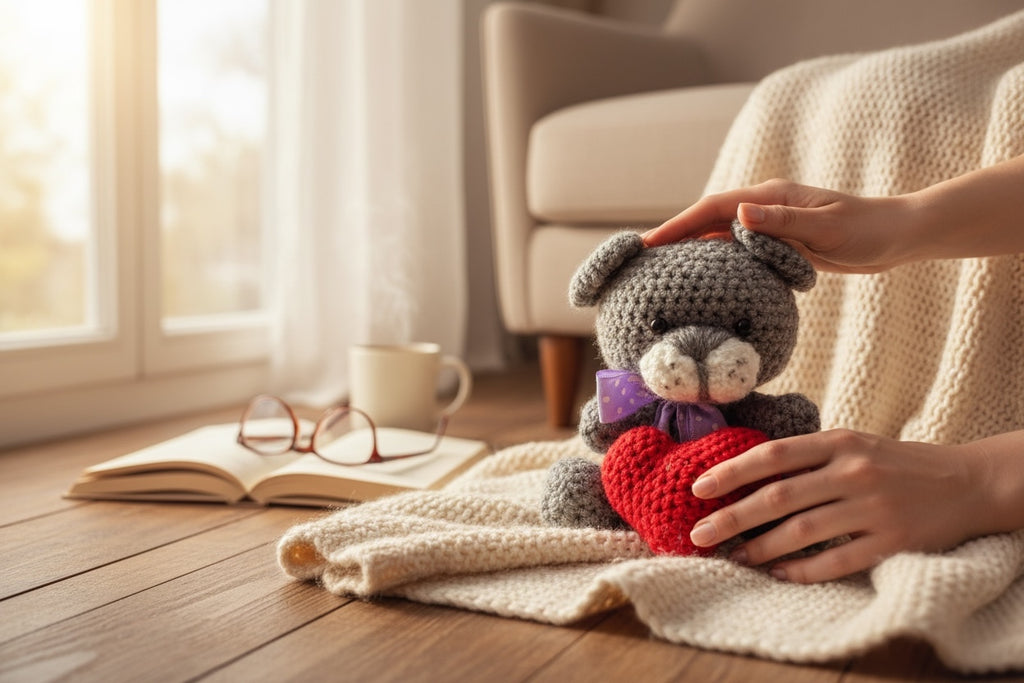Oso Pequeño Amigurumi Tejido Crochet Adorable Regalo