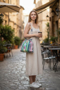 BOLSO DE HILO TEJIDO A CROCHET VARIEDAD DE COLOLRES