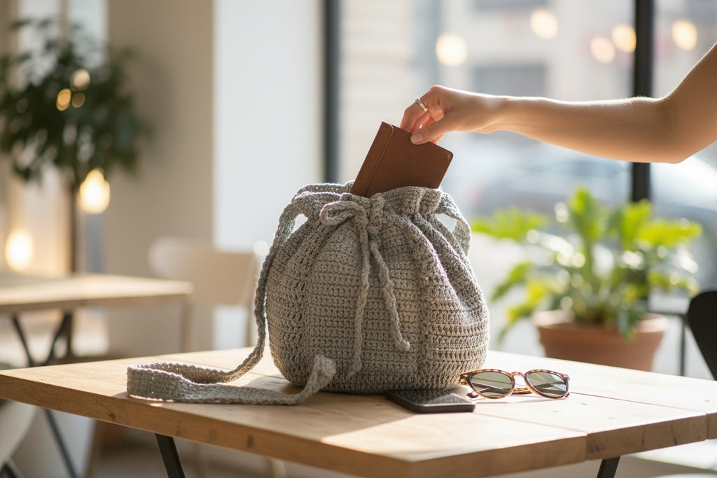 BOLSO TEJIDO A CROCHET ESTILO BOLSA