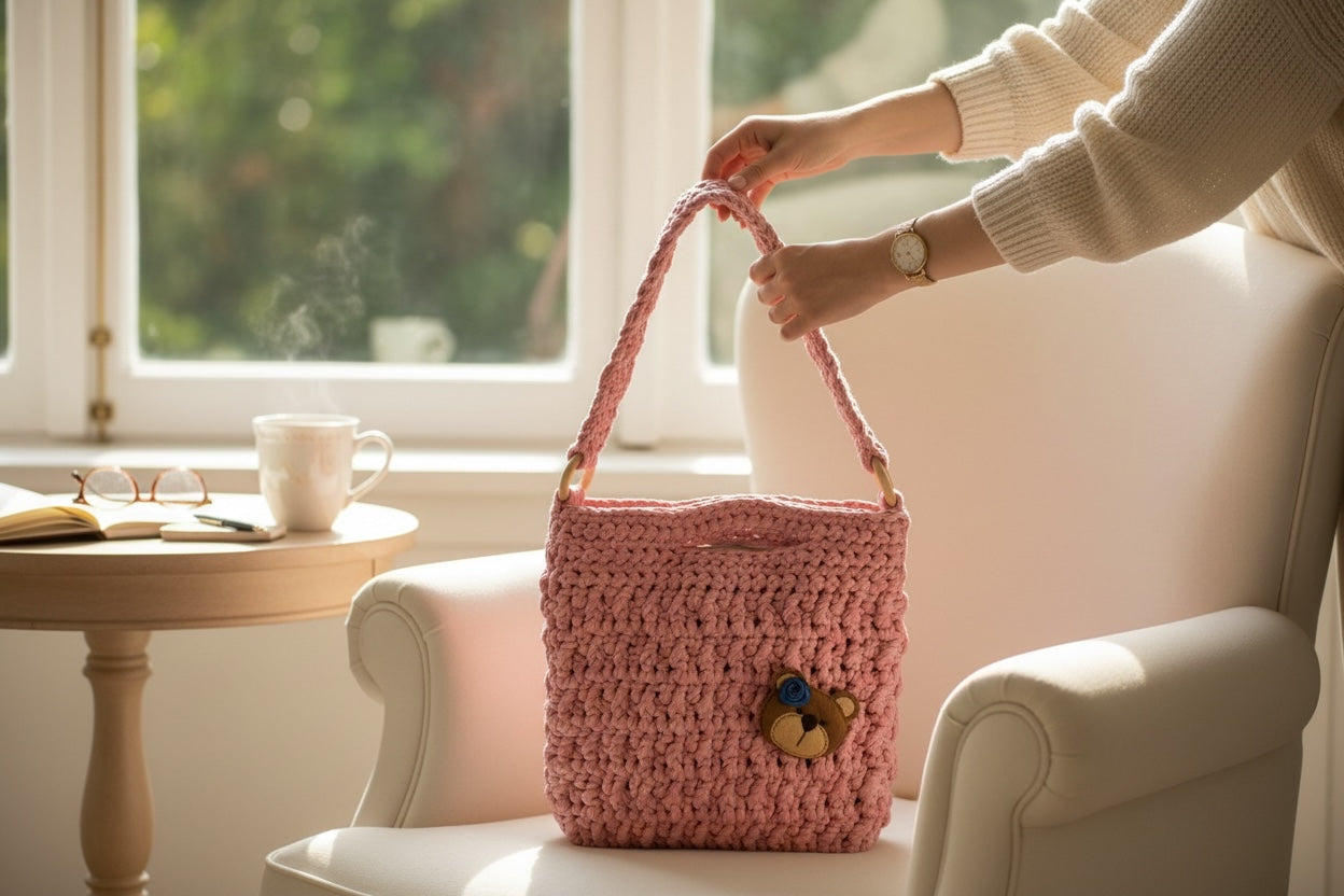 BOLSO TEJIDO A CROCHET