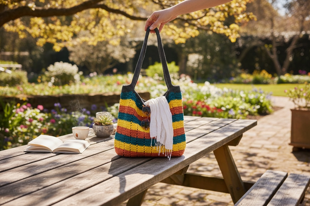 BOLSO TEJIDO A CROCHET