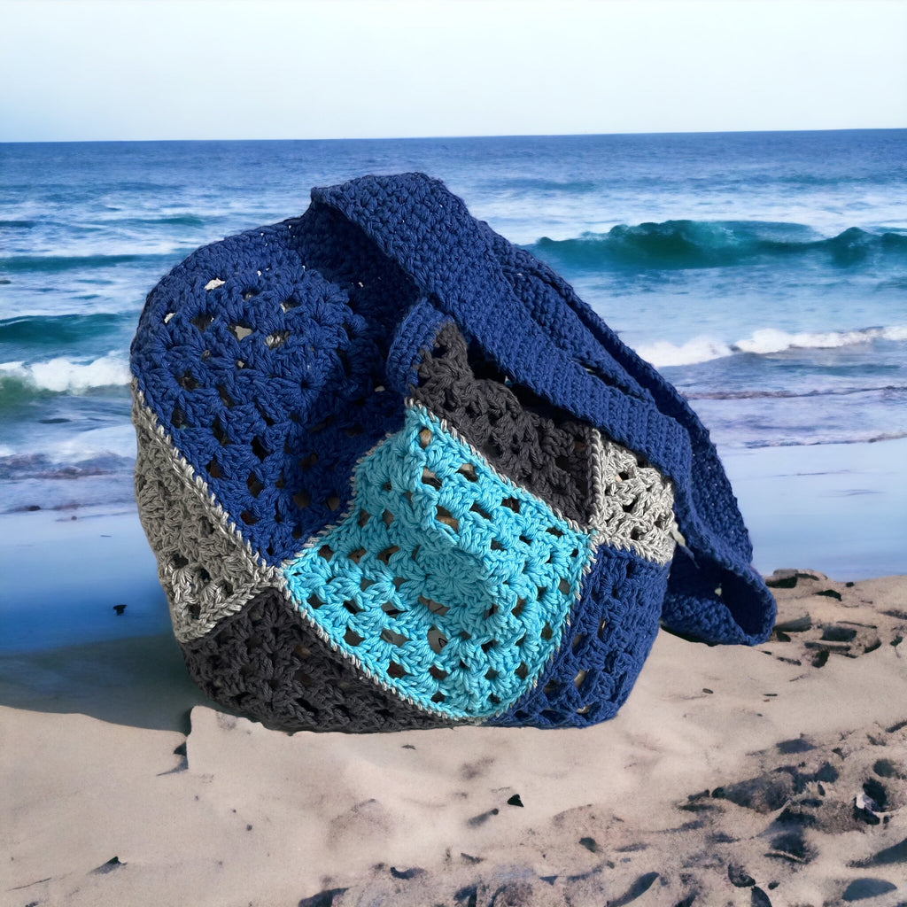 BOLSO DISEÑO GRANNY HECHO A MANO