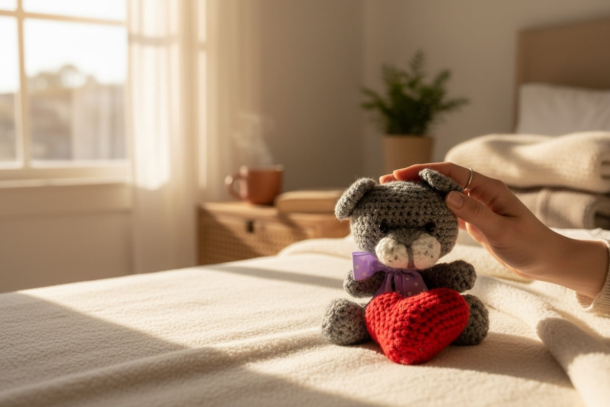 Oso Pequeño Amigurumi Tejido Crochet Adorable Regalo