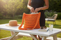 BOLSO TEJIDO A CROCHET COLOR NARANJA