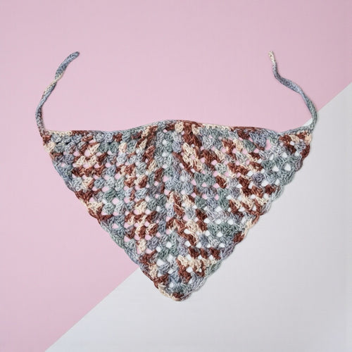 Bandala a crochet multicolor hecho a mano