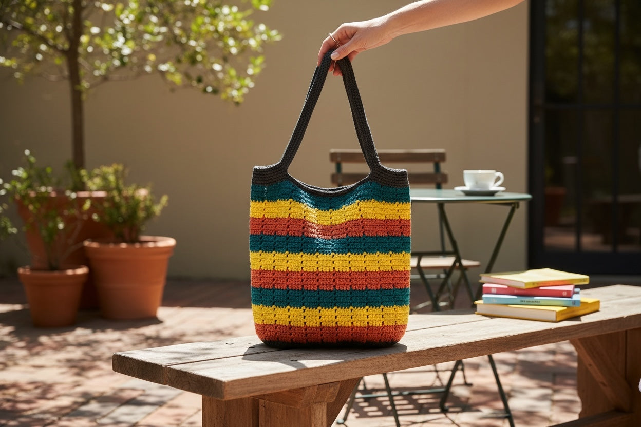 BOLSO TEJIDO A CROCHET