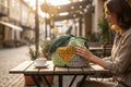 BOLSO DISEÑO GRANNY HECHO A MANO