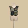 Blusa tejida a crochet diseño mandala de hilo