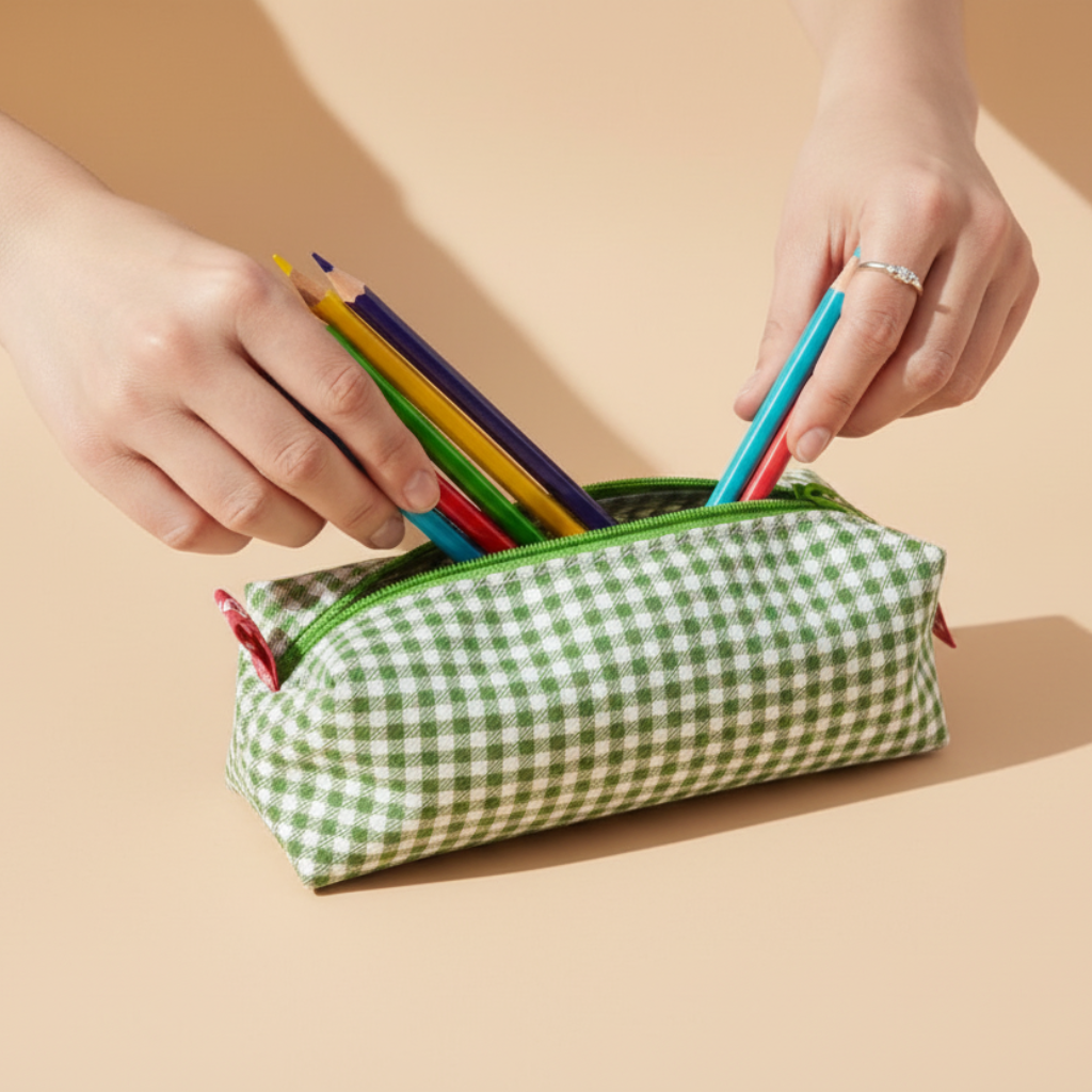 Neceser vichy verde – estuche multiusos con cremallera