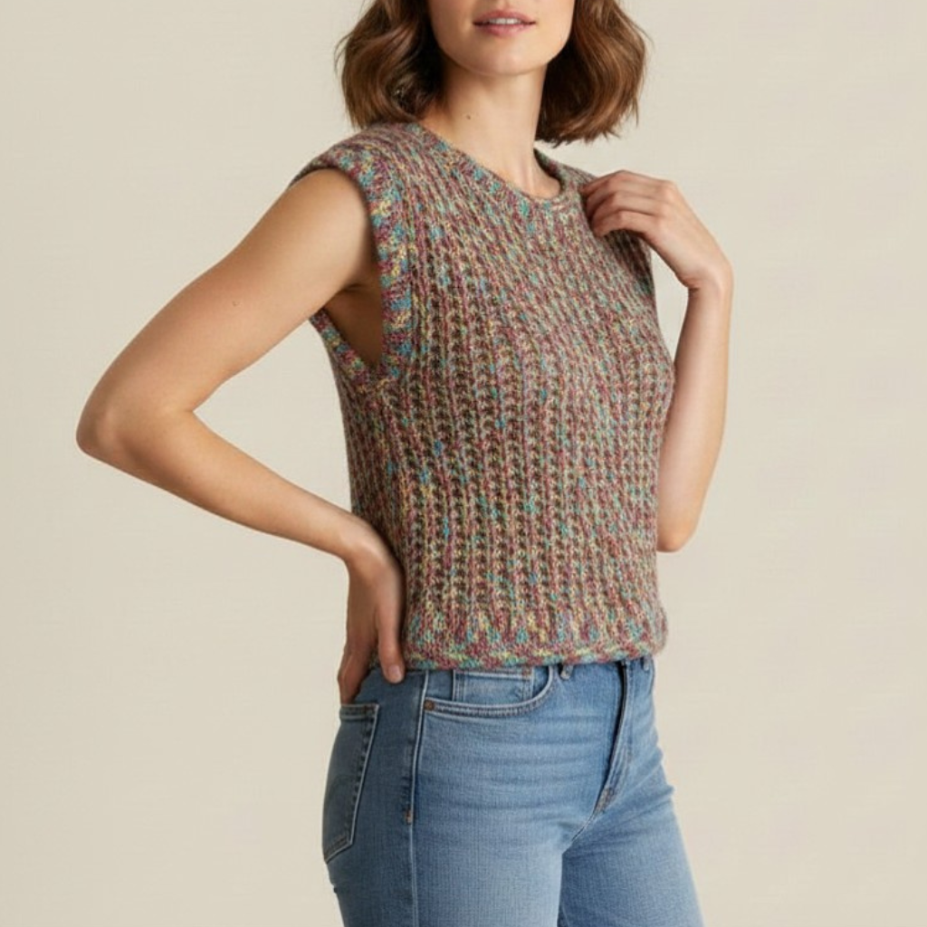 Top Crochet Boho Multicolor