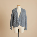Chaqueta Crochet Kimono Gris