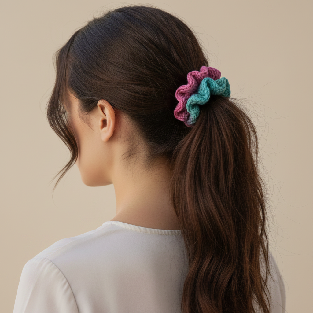 Coletero multicolor en crochet – accesorio multicolor hecho a mano
