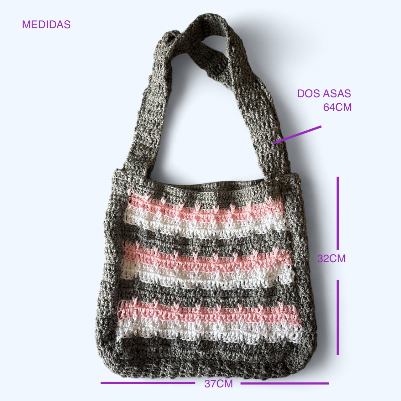 BOLSO TEJIDO A CROCHET