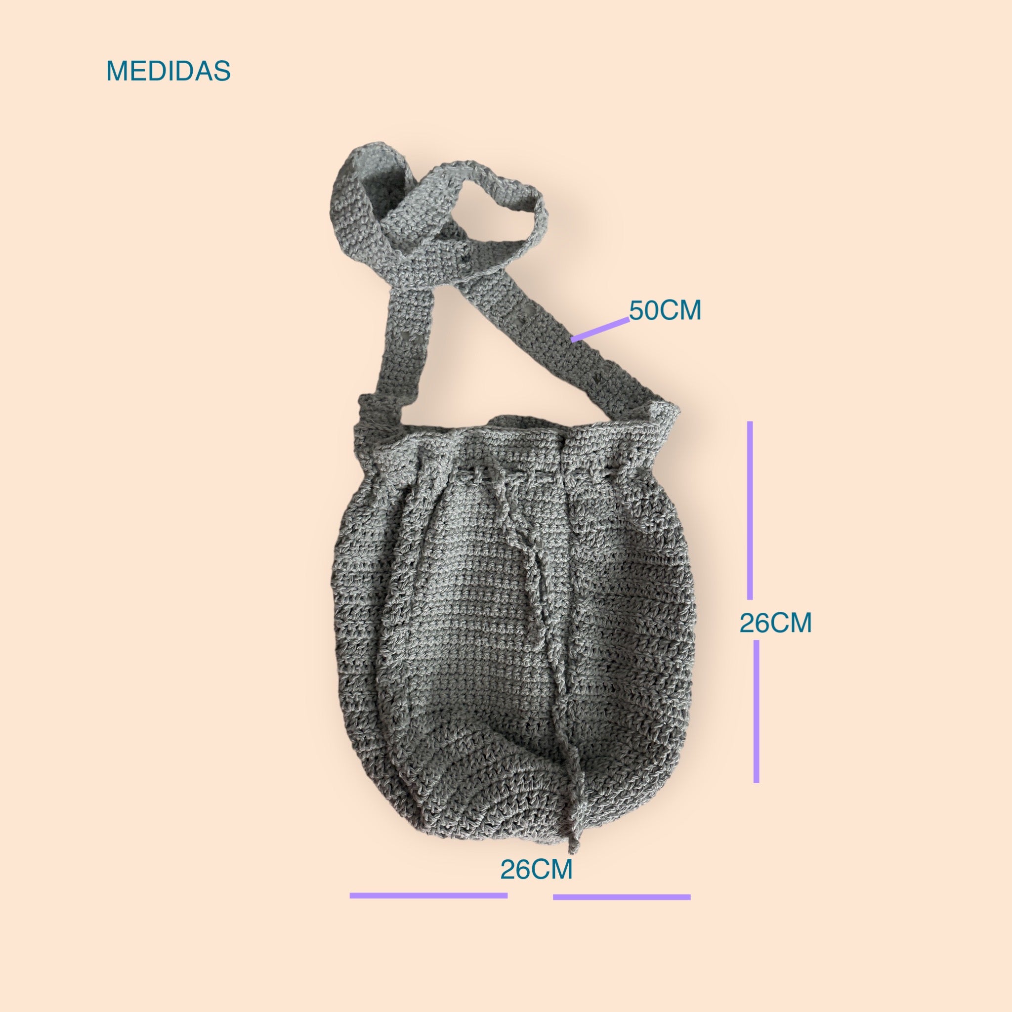 BOLSO TEJIDO A CROCHET ESTILO BOLSA