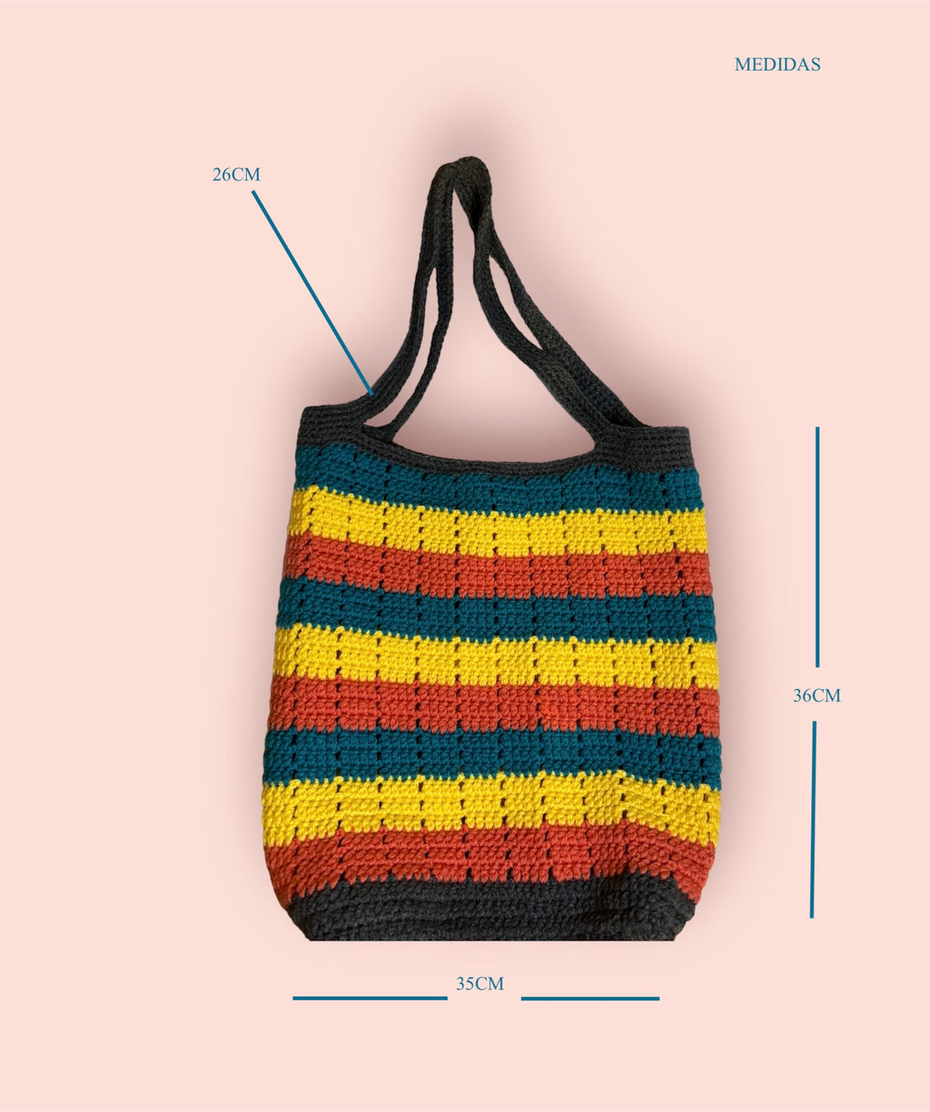 BOLSO TEJIDO A CROCHET