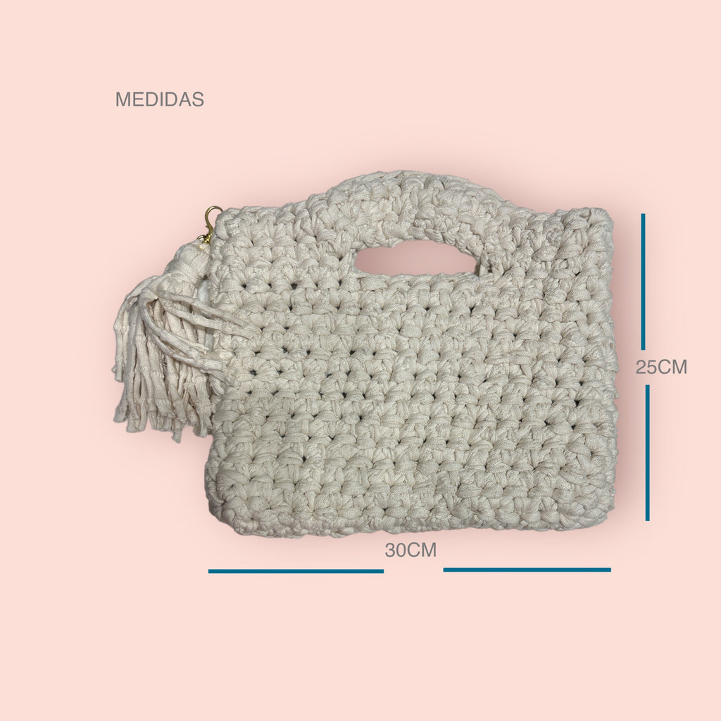 BOLSO DE TRAPILLO COLOR CRUDO