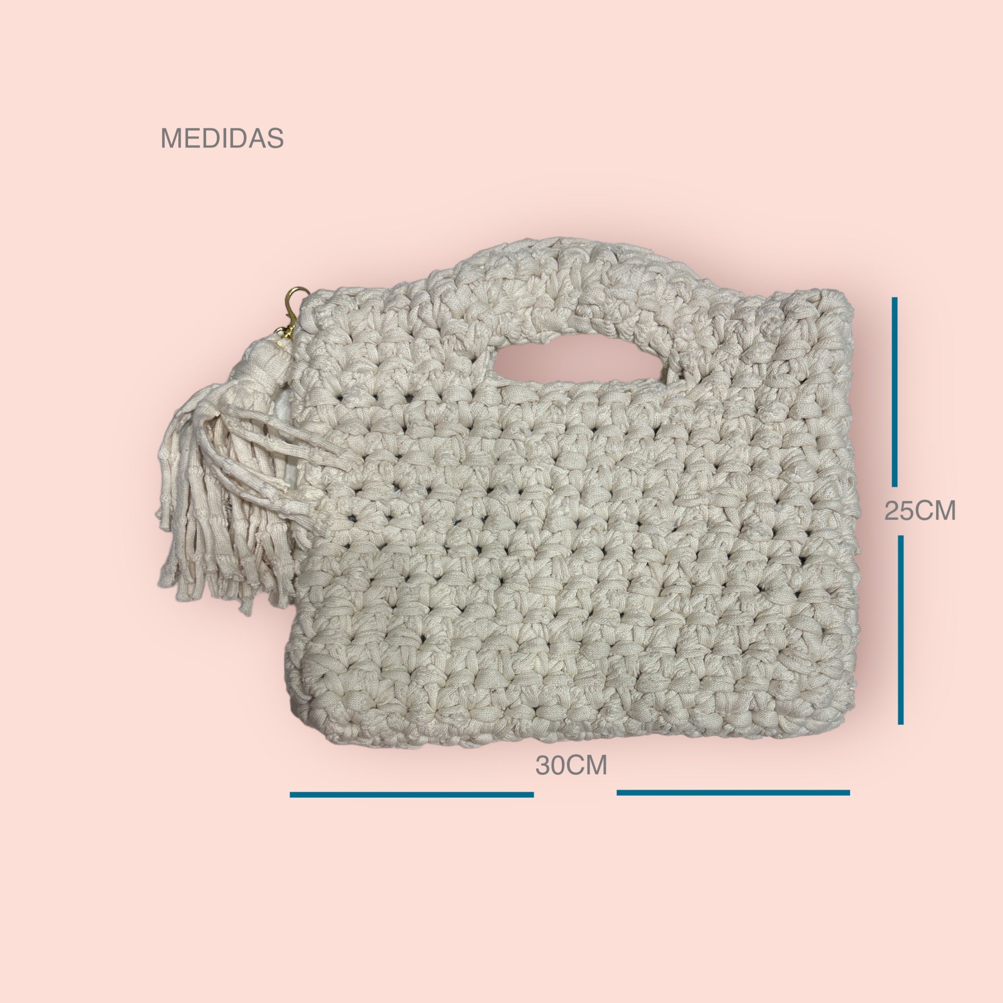 BOLSO DE TRAPILLO COLOR CRUDO