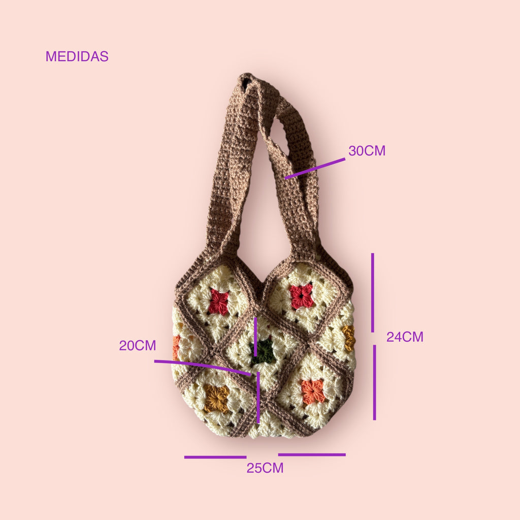 BOLSO DISEÑO GRANNR TGEJIDO A MANO