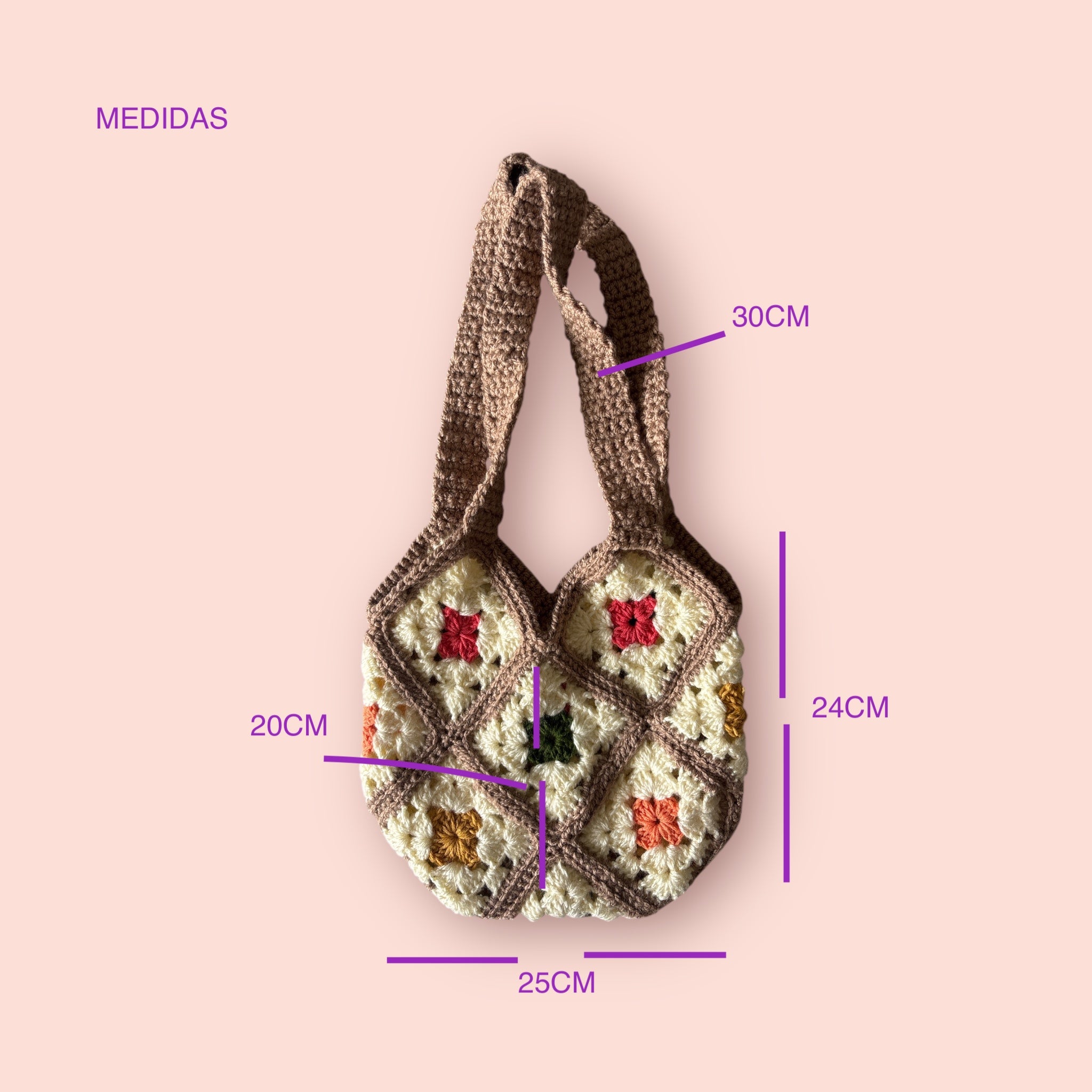 BOLSO DISEÑO GRANNR TGEJIDO A MANO