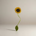 Marca Página tejido a crochet diseño Girasol