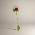 Marca página tejido a crochet diseño flor de hilo