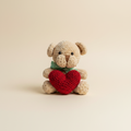 Amigurumi osito crochet - fondo beige