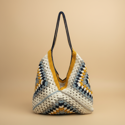 Bag standing structured beige