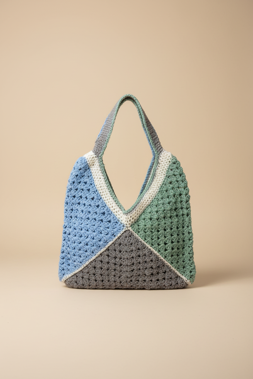 Bolso crochet - Foto profesional fondo beige
