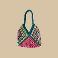 Bolso crochet granny square - foto profesional