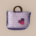 Bolso crochet lavanda y morado - foto profesional