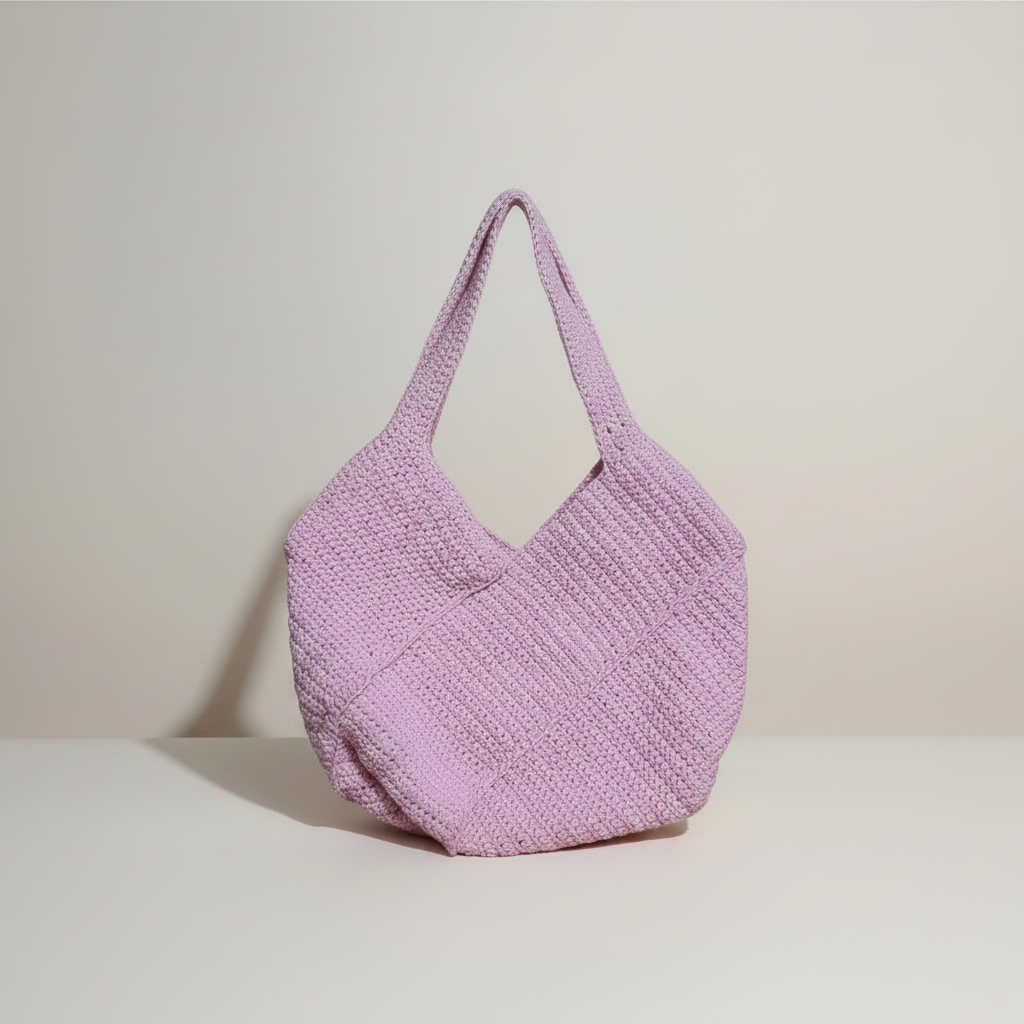 Bolso Crochet Lila — Asas Rectas