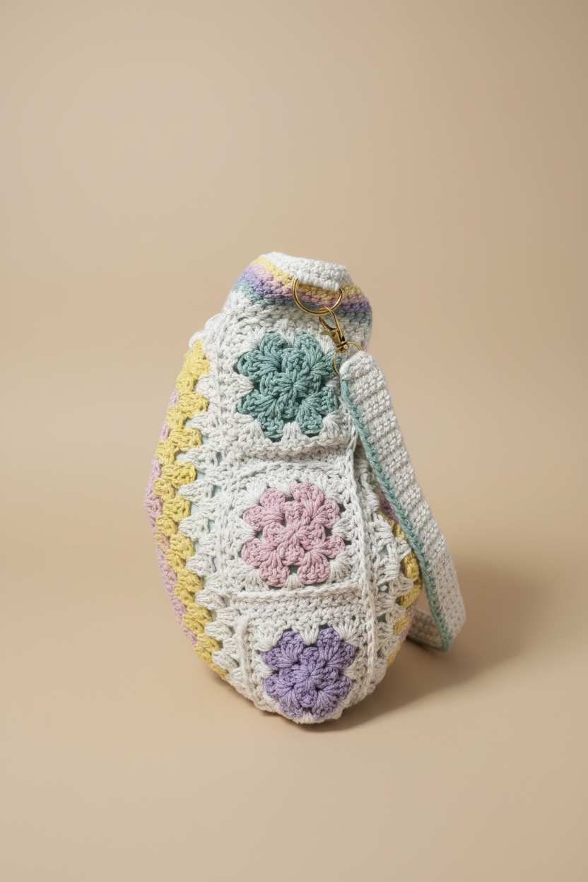 Bolso crochet - sesión de fotos profesional
