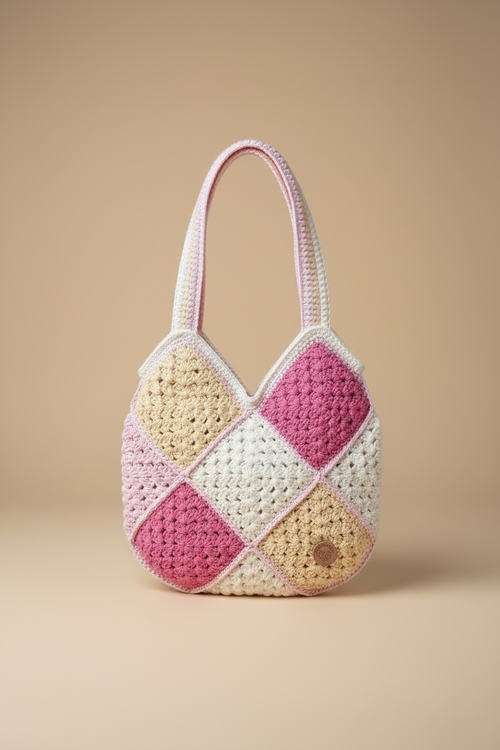Bolso crochet - vista frontal