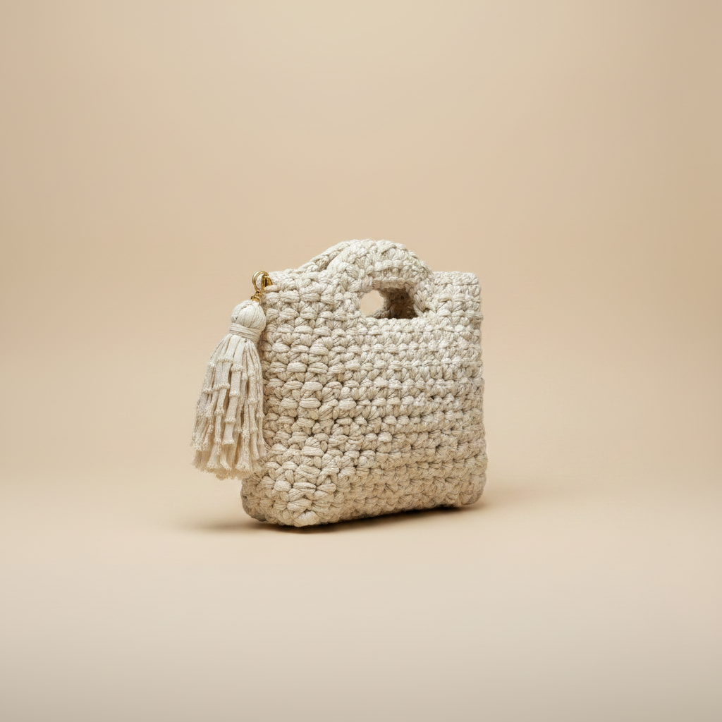 Bolso crochet - vista lateral izquierda