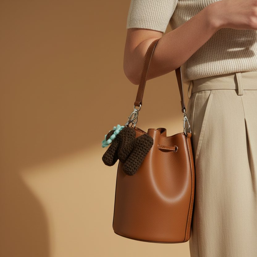 Bucket bag fondo natural
