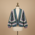 Chaqueta crochet en maniquí beige