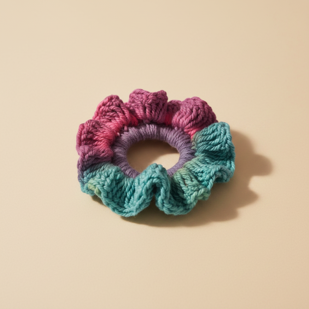 Coletero multicolor en crochet – accesorio multicolor hecho a mano