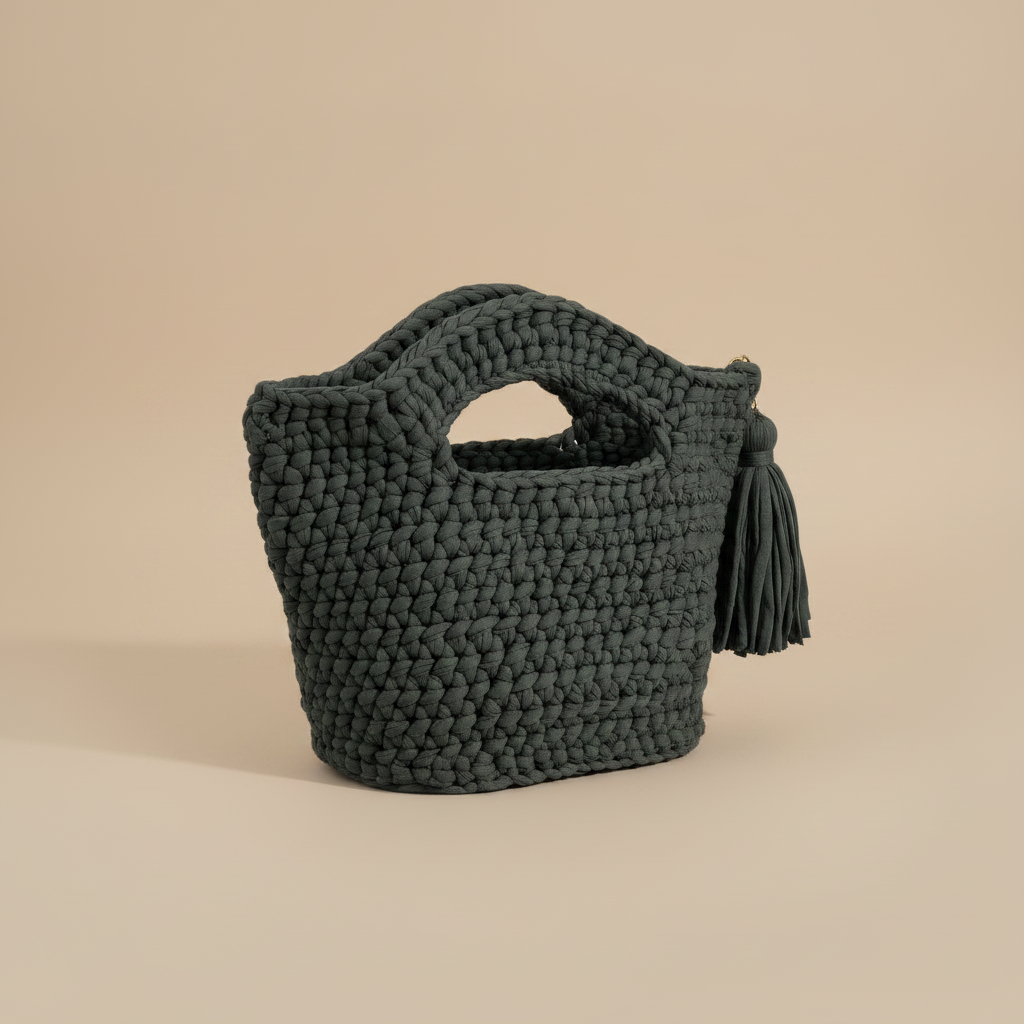 Crochet Bag - 3/4 Left Angle