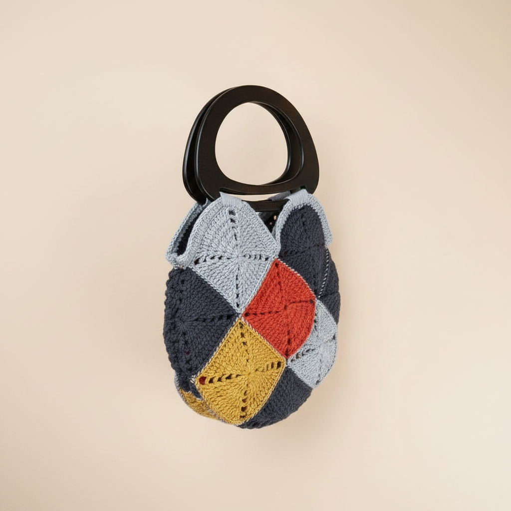 Crochet Bag — 3/4 Turn Beige Studio