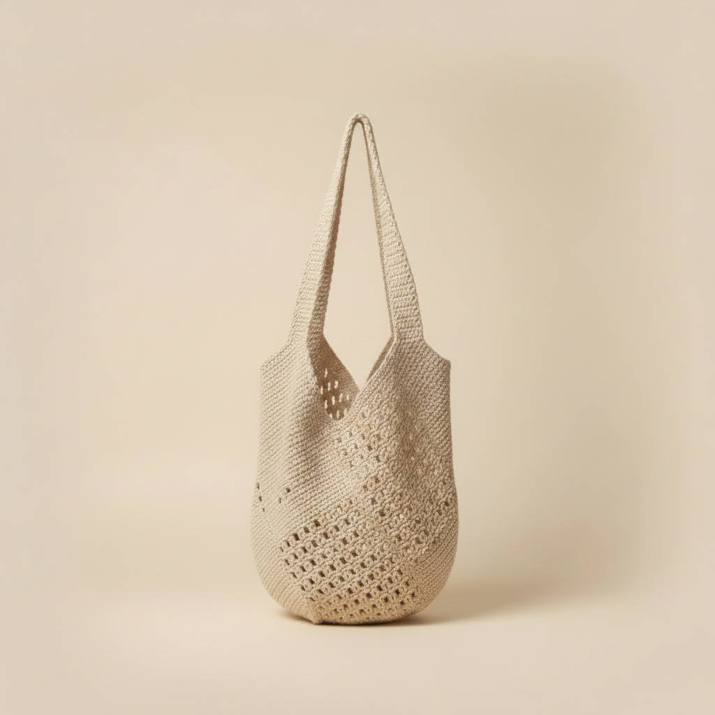 Crochet Bag Empty Turned Left