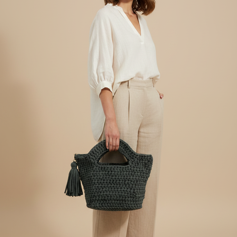 Crochet Bag - Model Shot