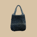 Crochet Bag on Beige Background