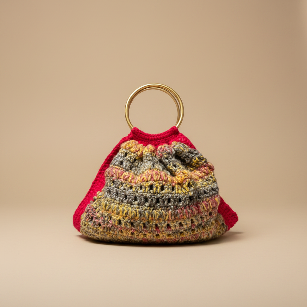 Crochet Bag — Professional Studio Shot
